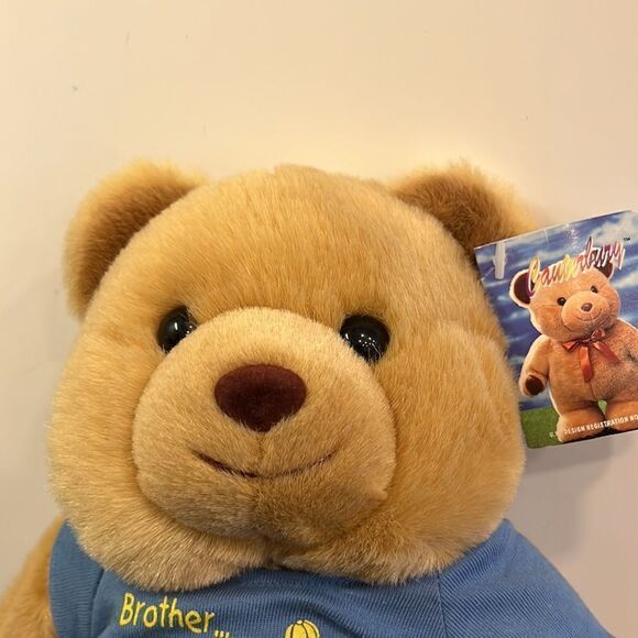 Canterbury Teddy Bear Plush Stuffed Animal 10" Tall with blue shirt. NWT - Picture 2 of 11